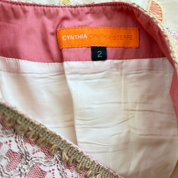 Cynthia Steffe Embroidered Abstract‎ Full A-line Skirt Multicolor Women’s 2 EUC - Picture 8 of 10